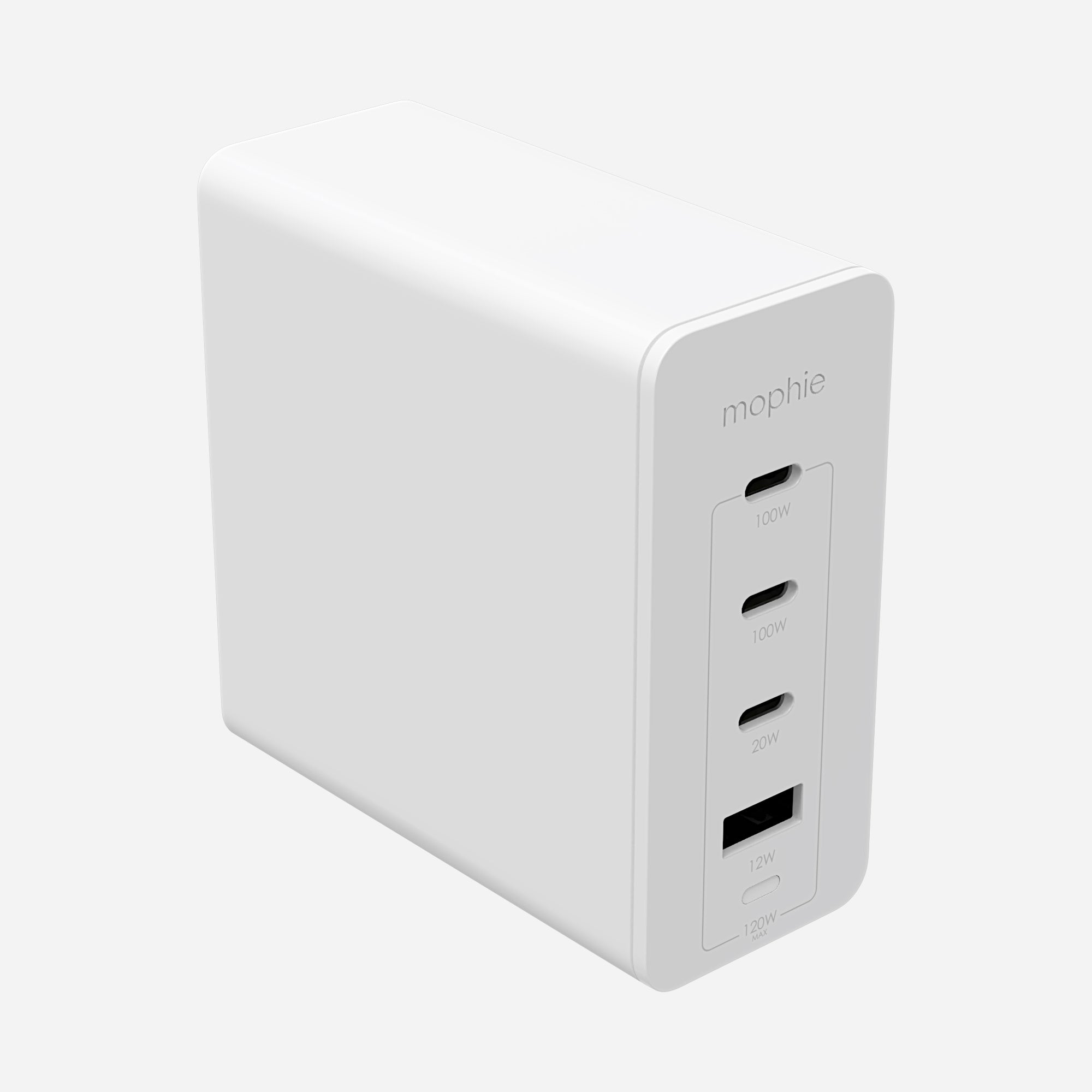 120W Quad Port USB-C + USB-A Wall Adapter