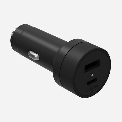 42W Dual Port USB-C + USB-A Car Adapter